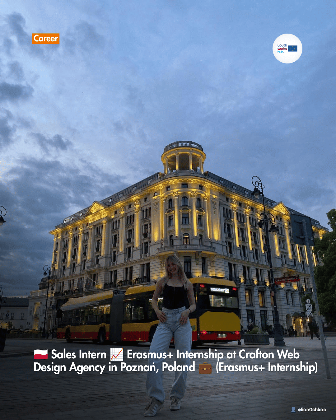 🇵🇱 Sales Intern 📈 Erasmus+ Internship at Crafton Web Design Agency in Poznań, Poland 💼 (Erasmus+ Internship)
