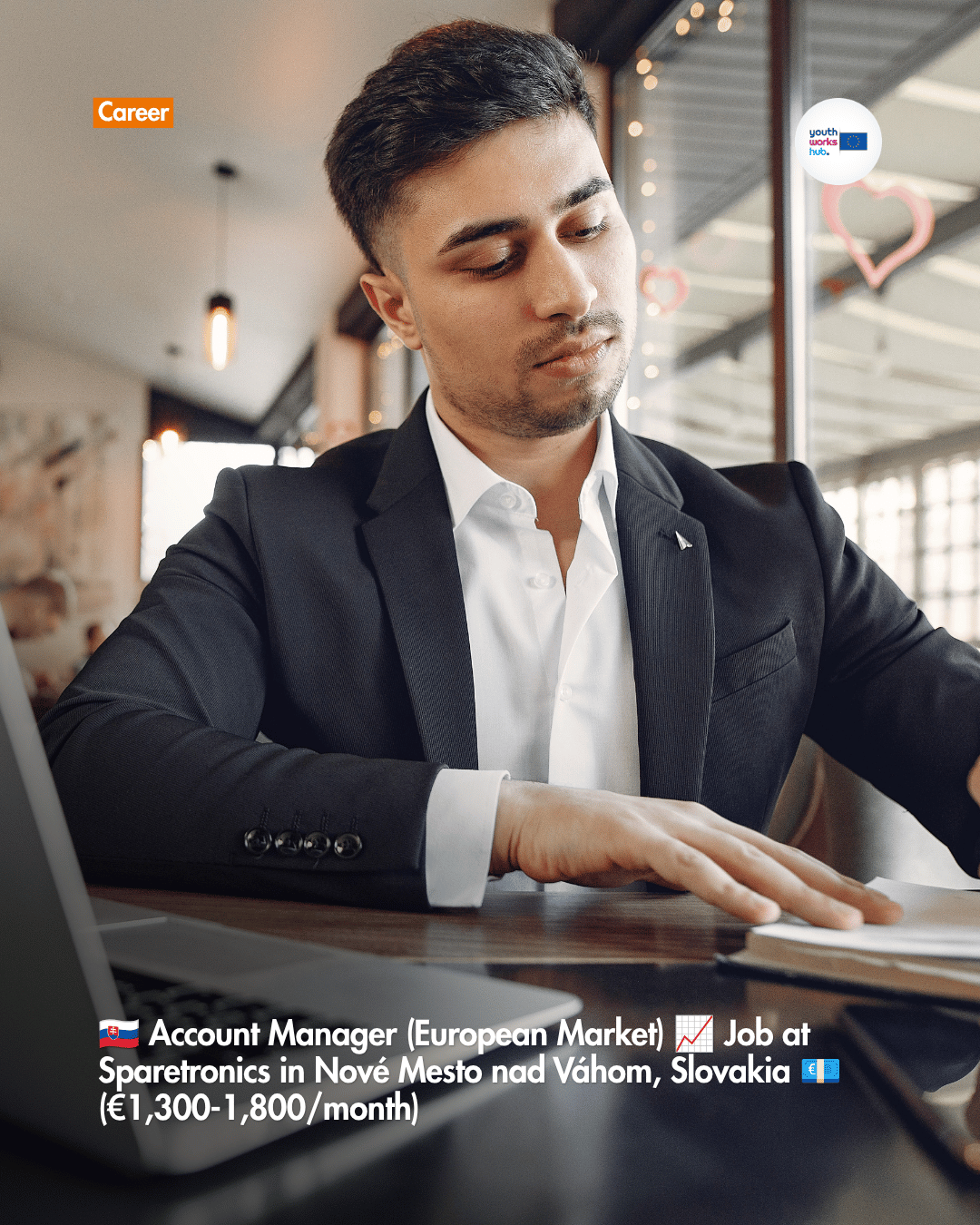 🇸🇰 Account Manager (European Market) 📈 Job at Sparetronics in Nové Mesto nad Váhom, Slovakia 💶 (€1,300-1,800/month)