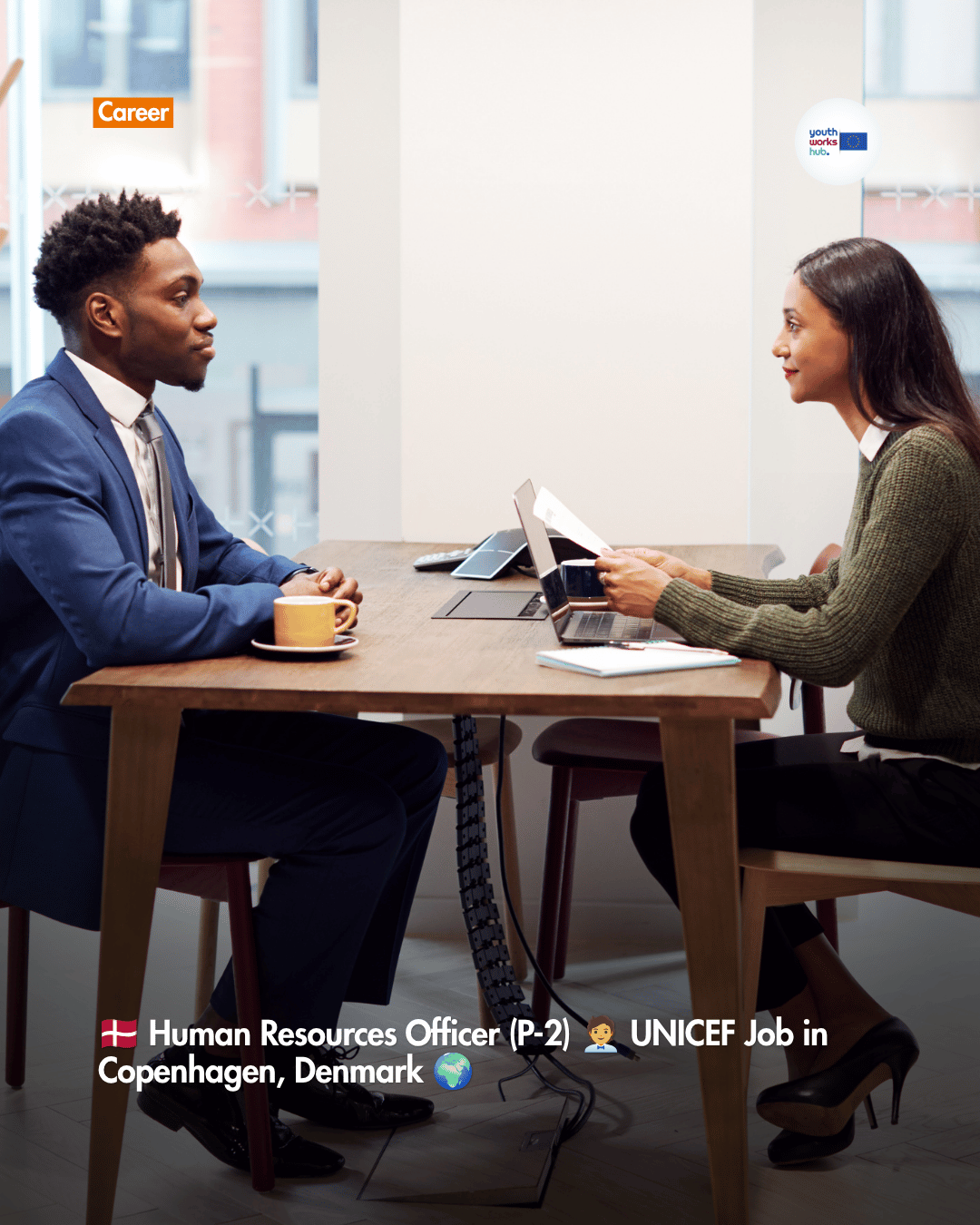🇩🇰 Human Resources Officer (P-2) 🧑‍💼 UNICEF Job in Copenhagen, Denmark 🌍