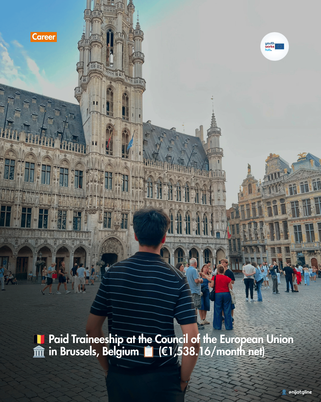 🇧🇪 Paid Traineeship at the Council of the European Union 🏛️ in Brussels, Belgium 📋 (€1,538.16/month net)