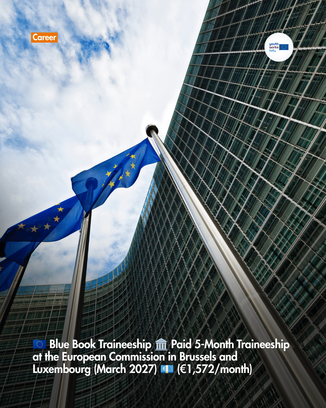 🇪🇺 Blue Book Traineeship 🏛️ Paid 5-Month Traineeship at the European Commission in Brussels and Luxembourg (March 2027) 💶 (€1,572/month)