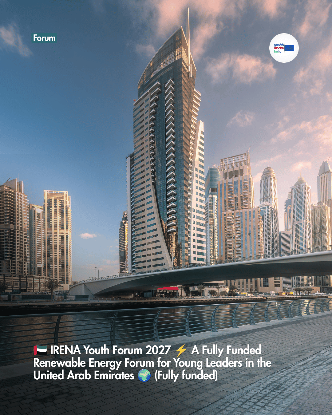 🇦🇪 IRENA Youth Forum 2027 ⚡ A Fully Funded Renewable Energy Forum for Young Leaders in the United Arab Emirates 🌍 (Fully funded)