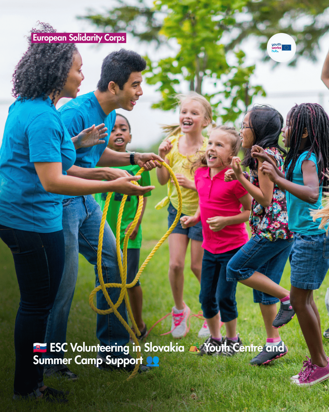 🇸🇰 ESC Volunteering in Slovakia 🏕️ Youth Centre and Summer Camp Support 👥