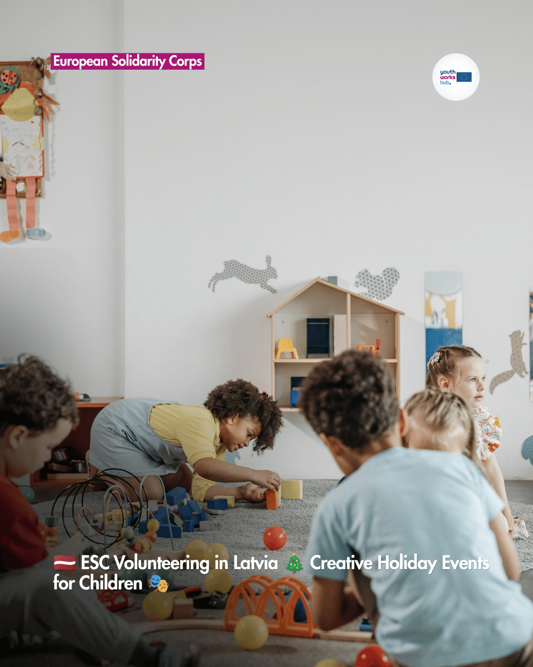 🇱🇻 ESC Volunteering in Latvia 🎄 Creative Holiday Events for Children 🎭
