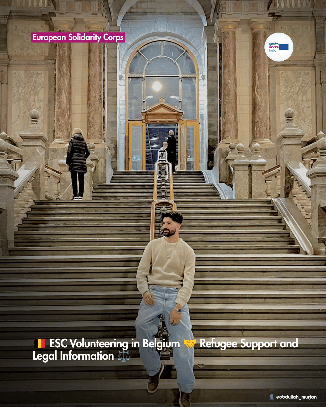 🇧🇪 ESC Volunteering in Belgium 🤝 Refugee Support and Legal Information ⚖️