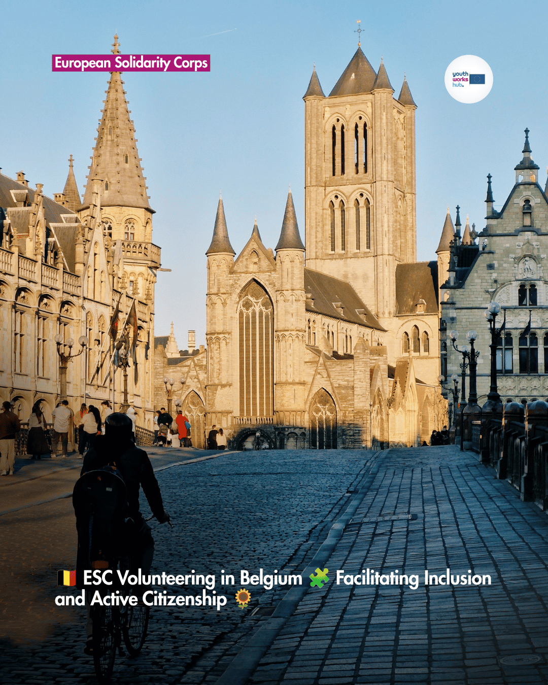 🇧🇪 ESC Volunteering in Belgium 🧩 Facilitating Inclusion and Active Citizenship 🌻