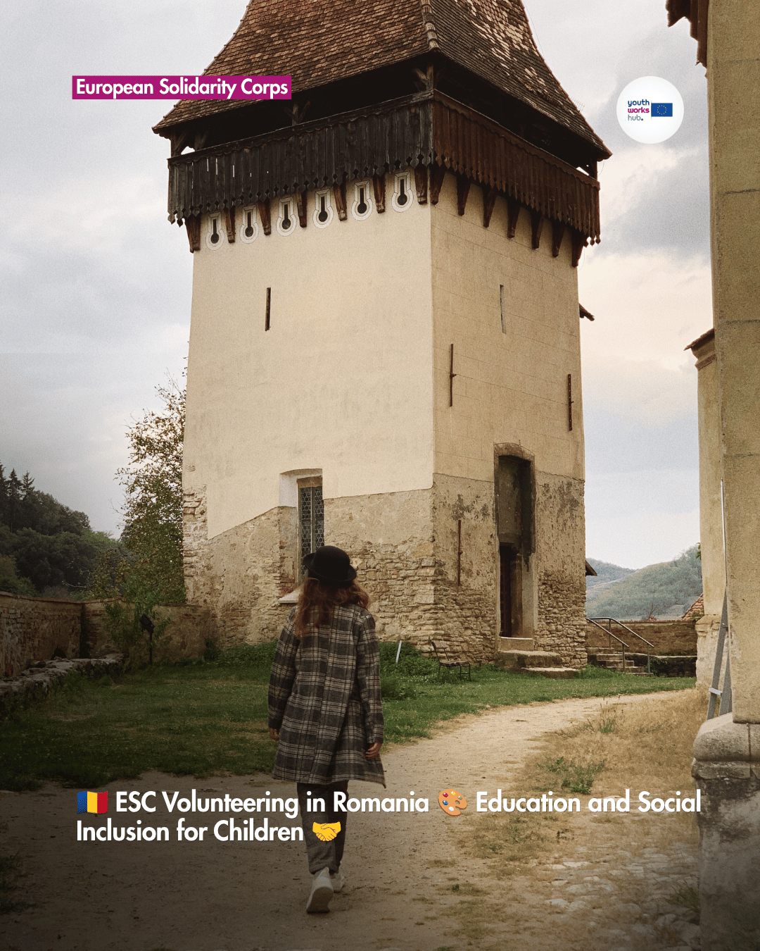 🇷🇴 ESC Volunteering in Romania 🎨 Education and Social Inclusion for Children 🤝