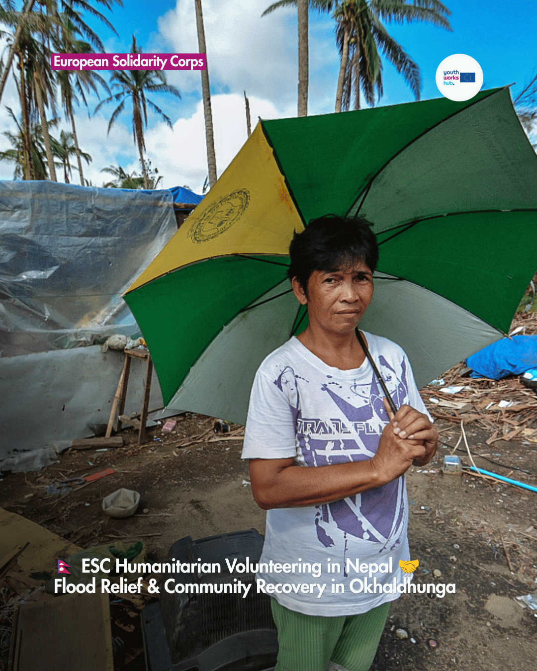 🇳🇵 ESC Humanitarian Volunteering in Nepal 🤝 Flood Relief & Community Recovery in Okhaldhunga