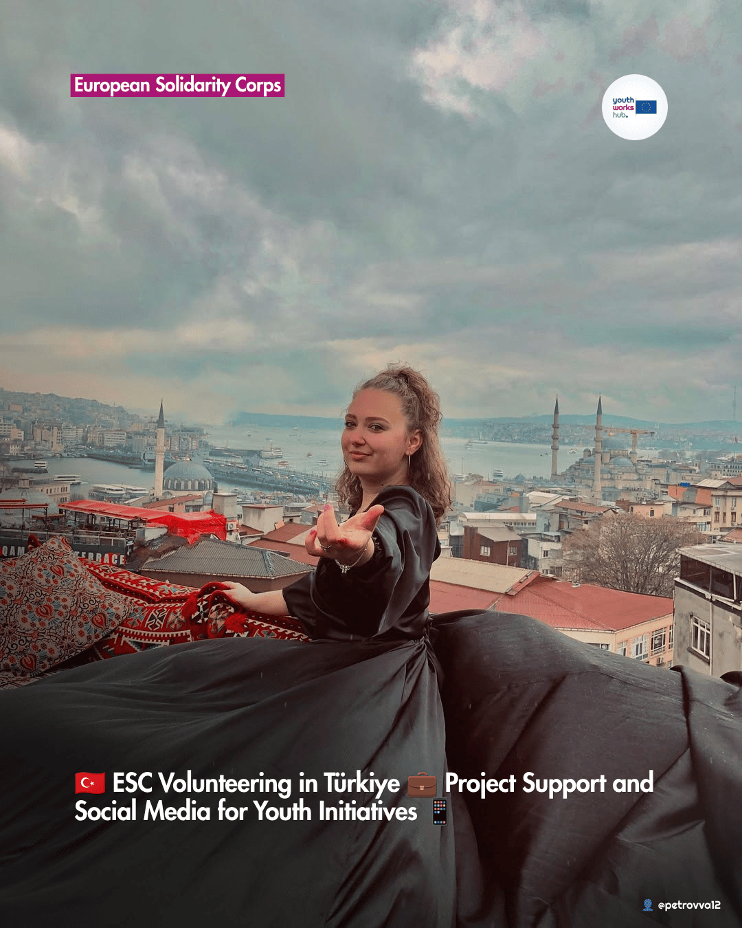 🇹🇷 ESC Volunteering in Türkiye 💼 Project Support and Social Media for Youth Initiatives 📱