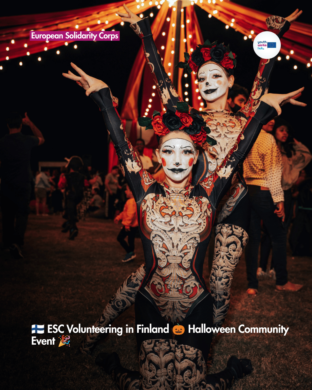 🇫🇮 ESC Volunteering in Finland 🎃 Halloween Community Event 🎉