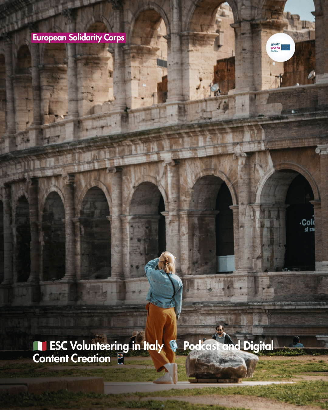 🇮🇹 ESC Volunteering in Italy 🎙️ Podcast and Digital Content Creation 📱