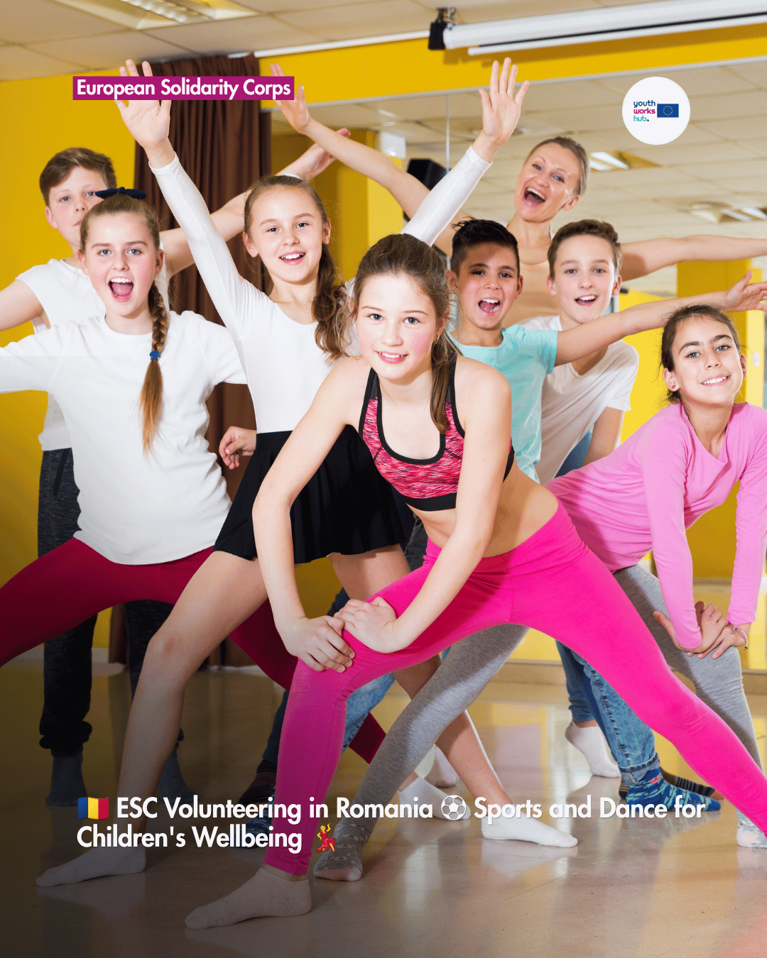 🇷🇴 ESC Volunteering in Romania ⚽ Sports and Dance for Children's Wellbeing 💃
