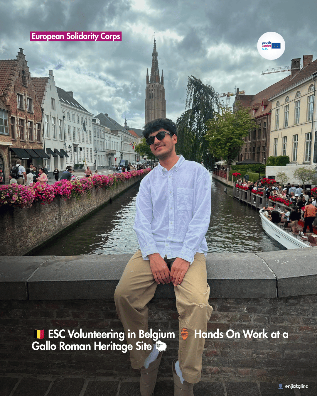 🇧🇪 ESC Volunteering in Belgium 🏺 Hands On Work at a Gallo Roman Heritage Site 🐑