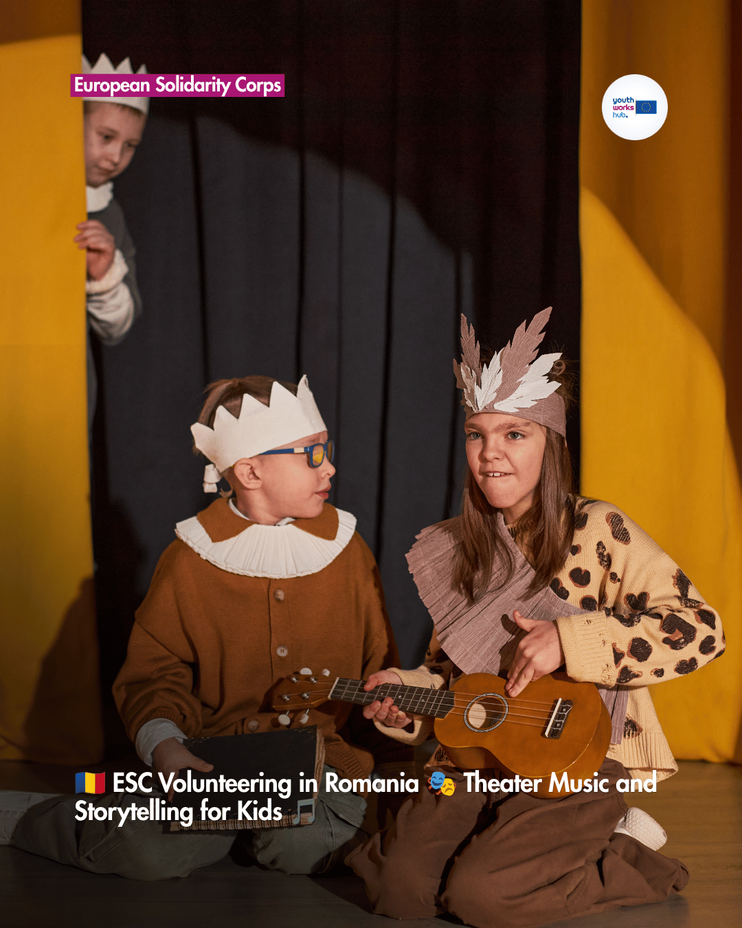 🇷🇴 ESC Volunteering in Romania 🎭 Theater Music and Storytelling for Kids 🎵