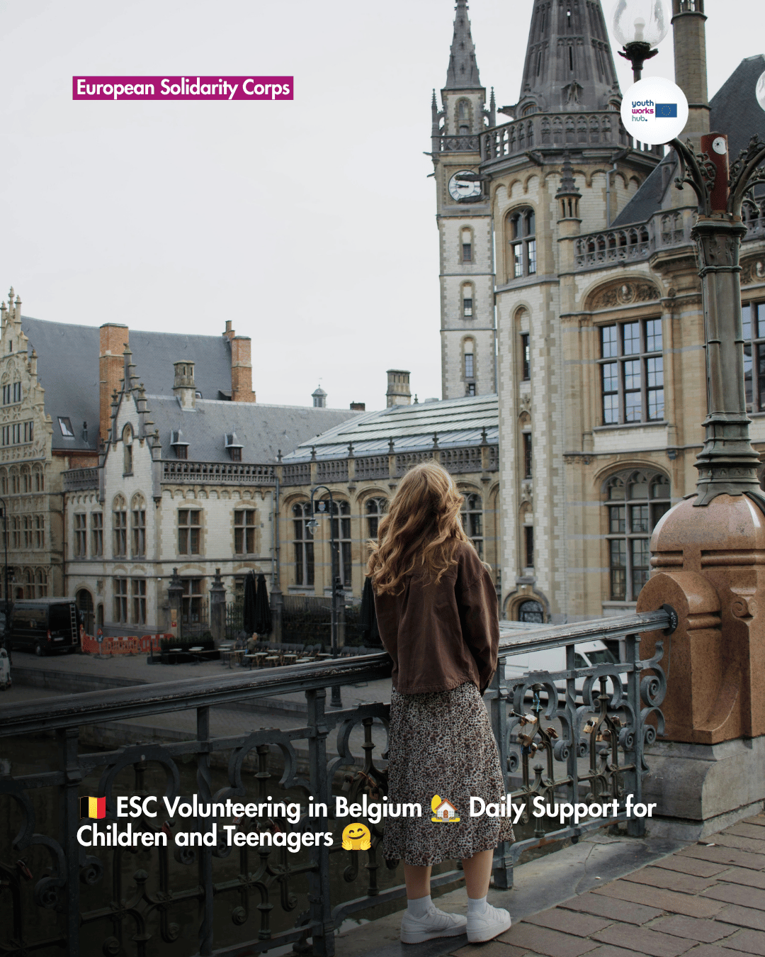 🇧🇪 ESC Volunteering in Belgium 🏡 Daily Support for Children and Teenagers 🤗