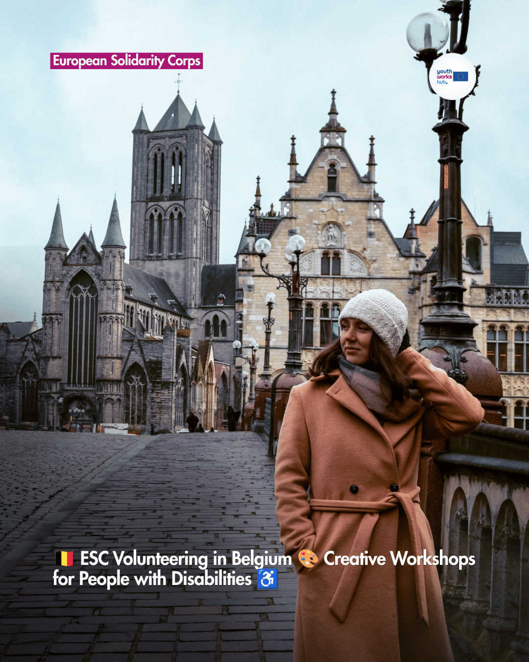 🇧🇪 ESC Volunteering in Belgium 🎨 Creative Workshops for People with Disabilities ♿