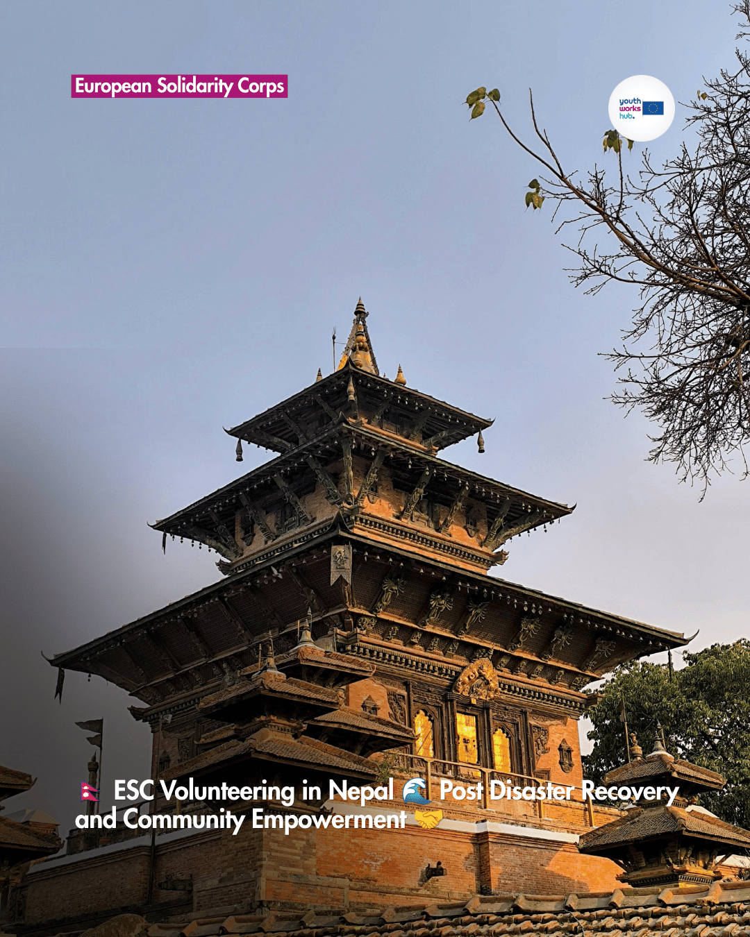 🇳🇵 ESC Volunteering in Nepal 🌊 Post Disaster Recovery and Community Empowerment 🤝