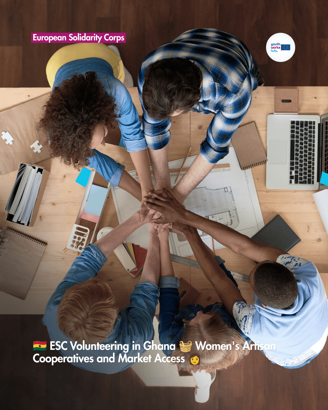 🇬🇭 ESC Volunteering in Ghana 🧺 Women's Artisan Cooperatives and Market Access 👩