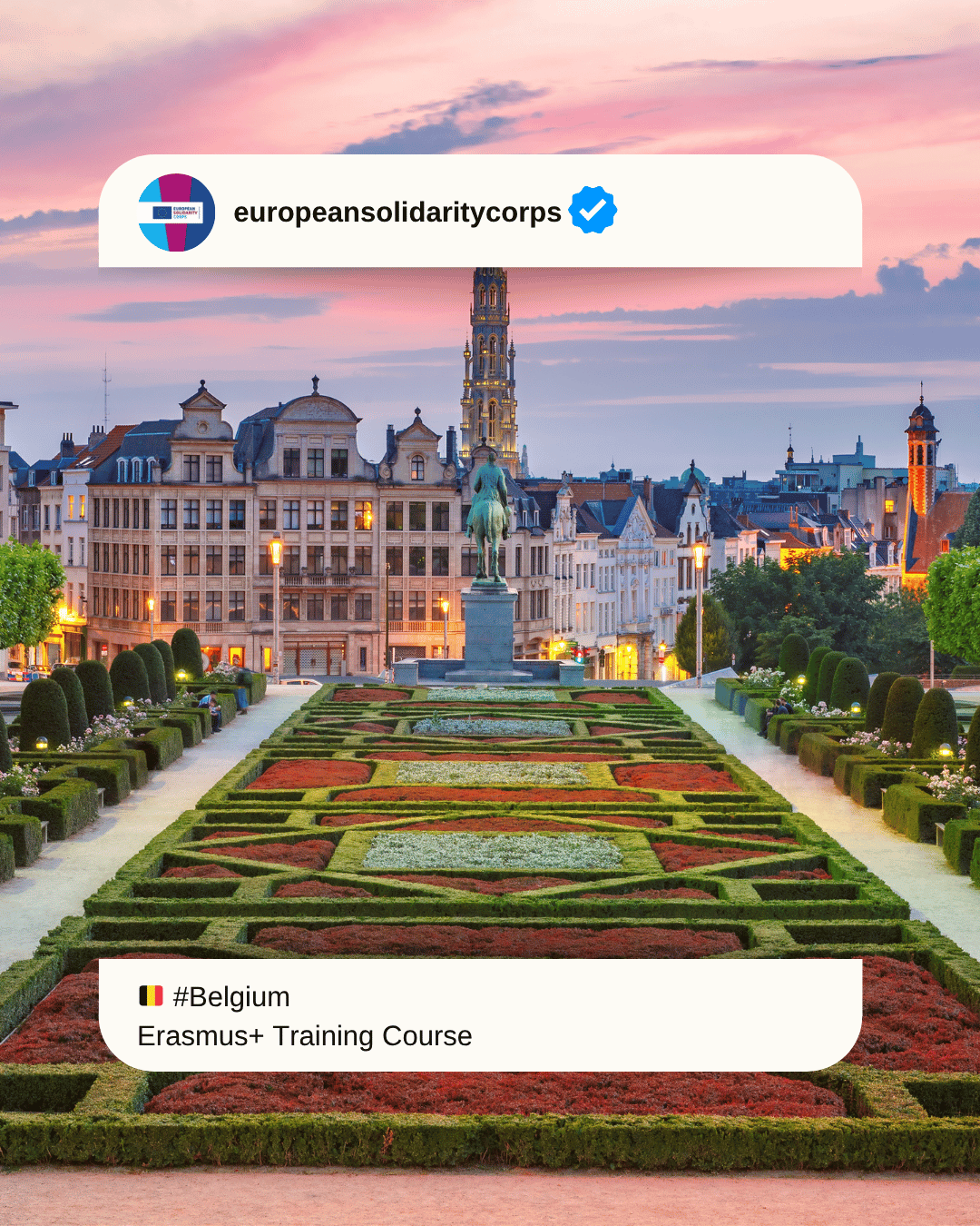 🇧🇪 Shape the Future of European Volunteering! 🌍✨ Join the NextGen Volunteers Training Course in Brussels!