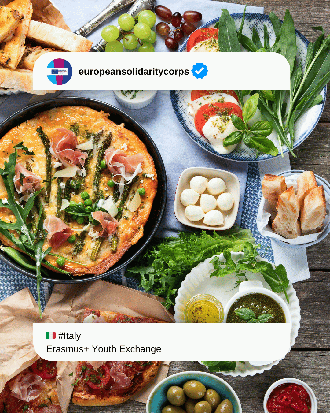 🇮🇹 Cook, Connect, & Create in Italy! 🍝🌍 Join the “Food for Youth Connections” Youth Exchange!