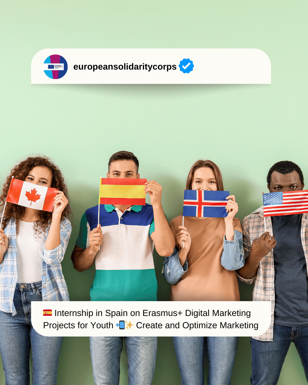 🇪🇸 Internship in Spain on Erasmus+ Digital Marketing Projects for Youth 📲✨ Create, Optimize, and Grow Your Marketing Career! 🇪🇸