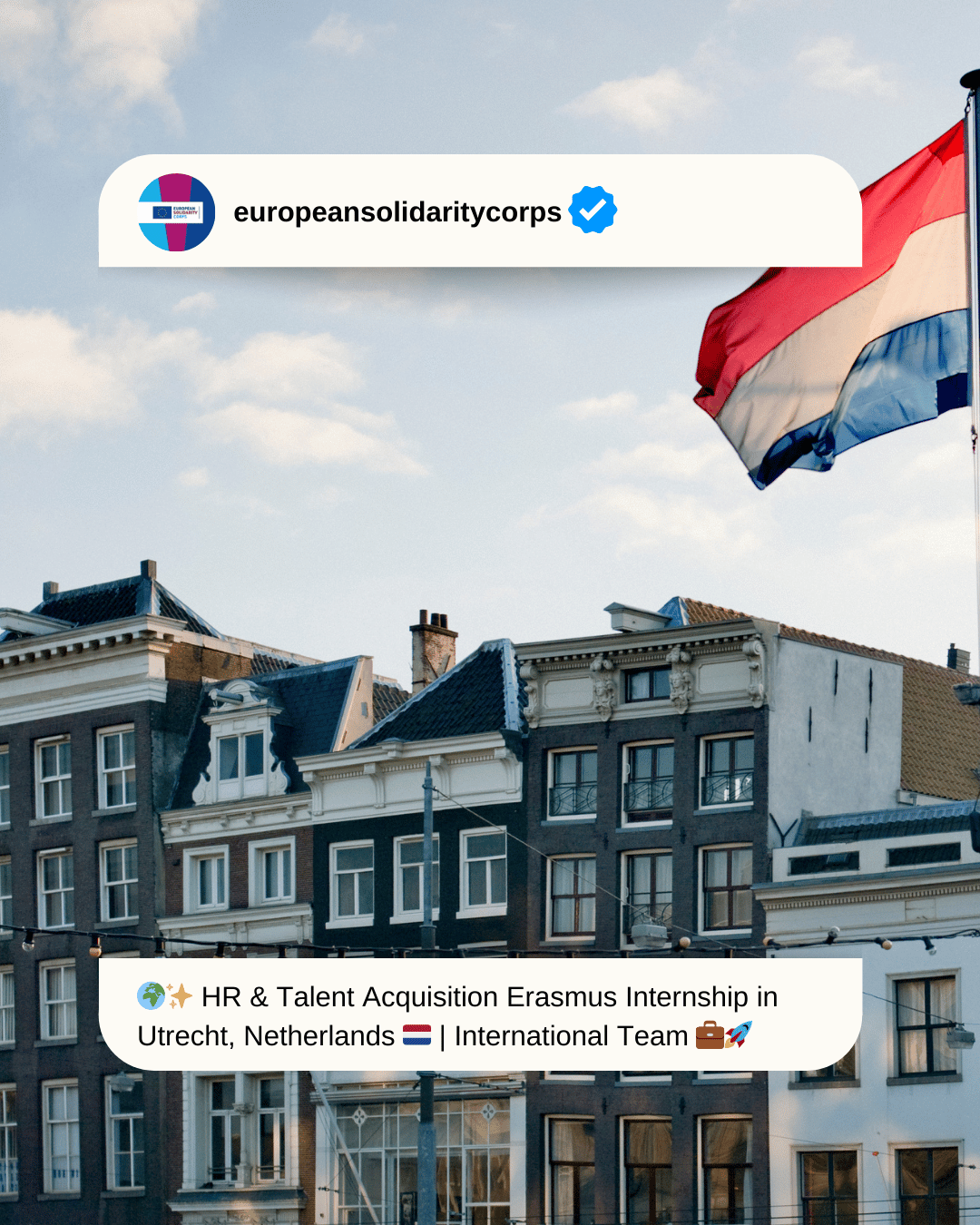 🌍✨ HR & Talent Acquisition Erasmus Internship in Utrecht, Netherlands 🇳🇱 | Join OFoundation’s International Team 💼🚀