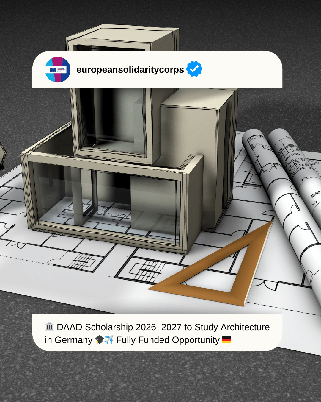 🏛️ DAAD Scholarship 2026–2027 to Study Architecture in Germany 🎓✈️ Fully Funded Opportunity 🇩🇪