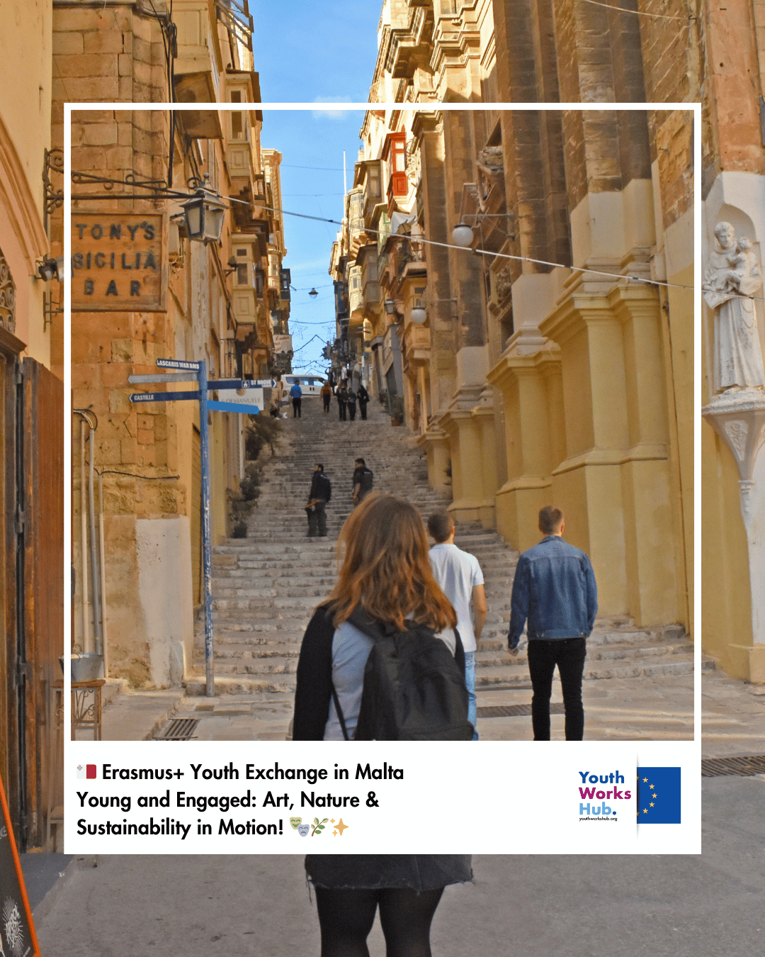 🇲🇹 Erasmus+ Youth Exchange in Malta – Young and Engaged: Art, Nature & Sustainability in Motion! 🎭🌿✨