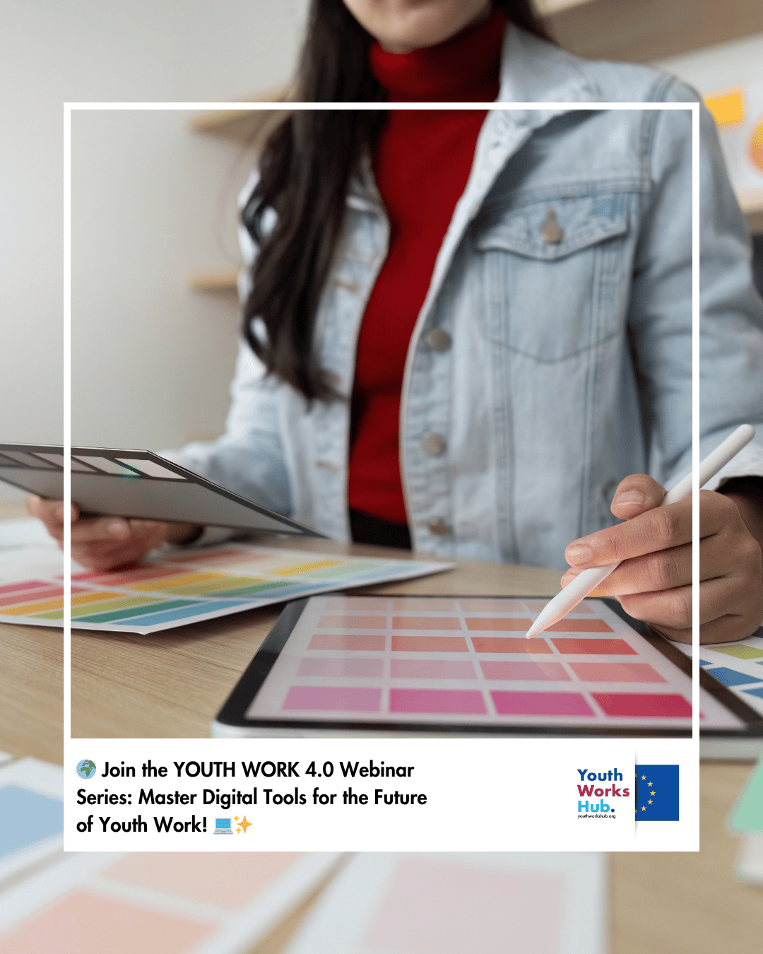 🌍 Join the YOUTH WORK 4.0 Webinar Series: Master Digital Tools for the Future of Youth Work! 💻✨