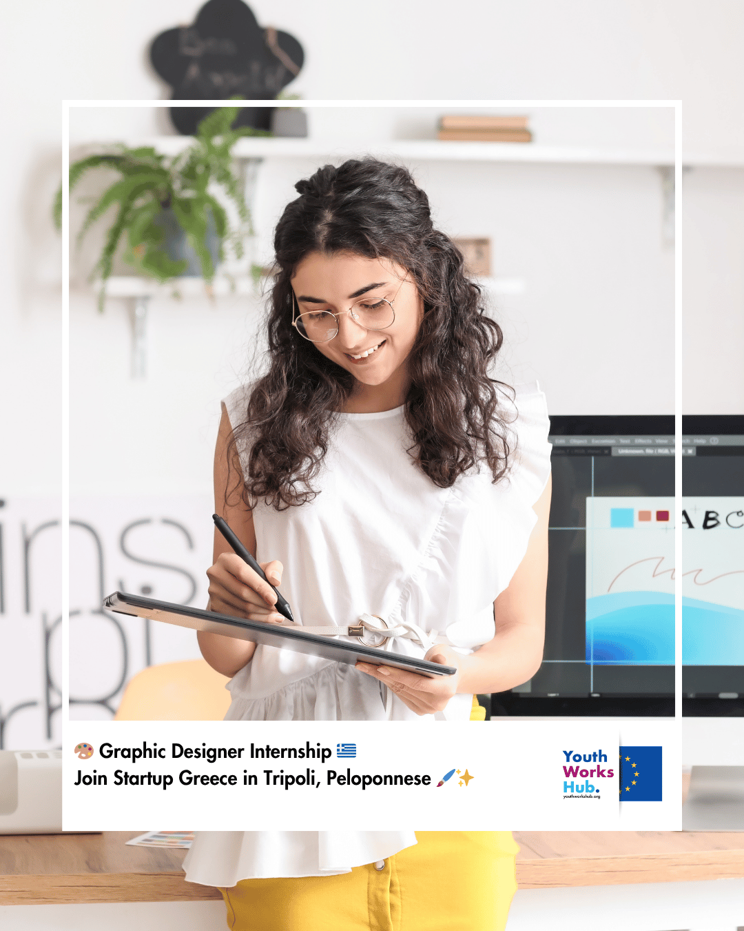🎨 Graphic Designer Internship 🇬🇷 | Join Startup Greece in Tripoli, Peloponnese 🖌️✨
