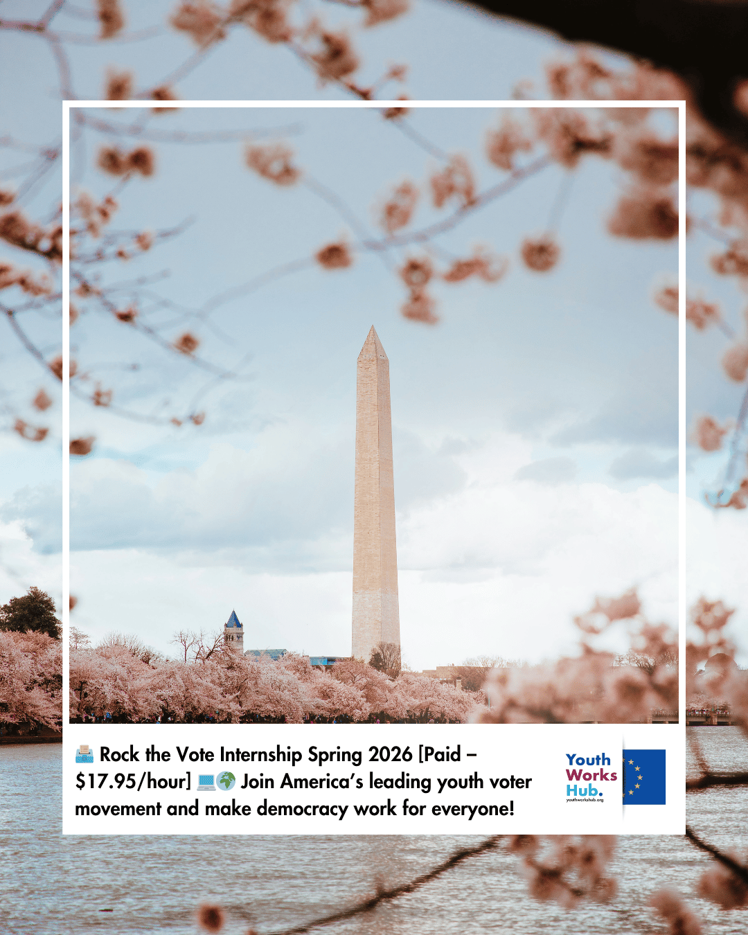 🗳️ Rock the Vote Internship Spring 2026 [Paid – $17.95/hour] 💻🌍