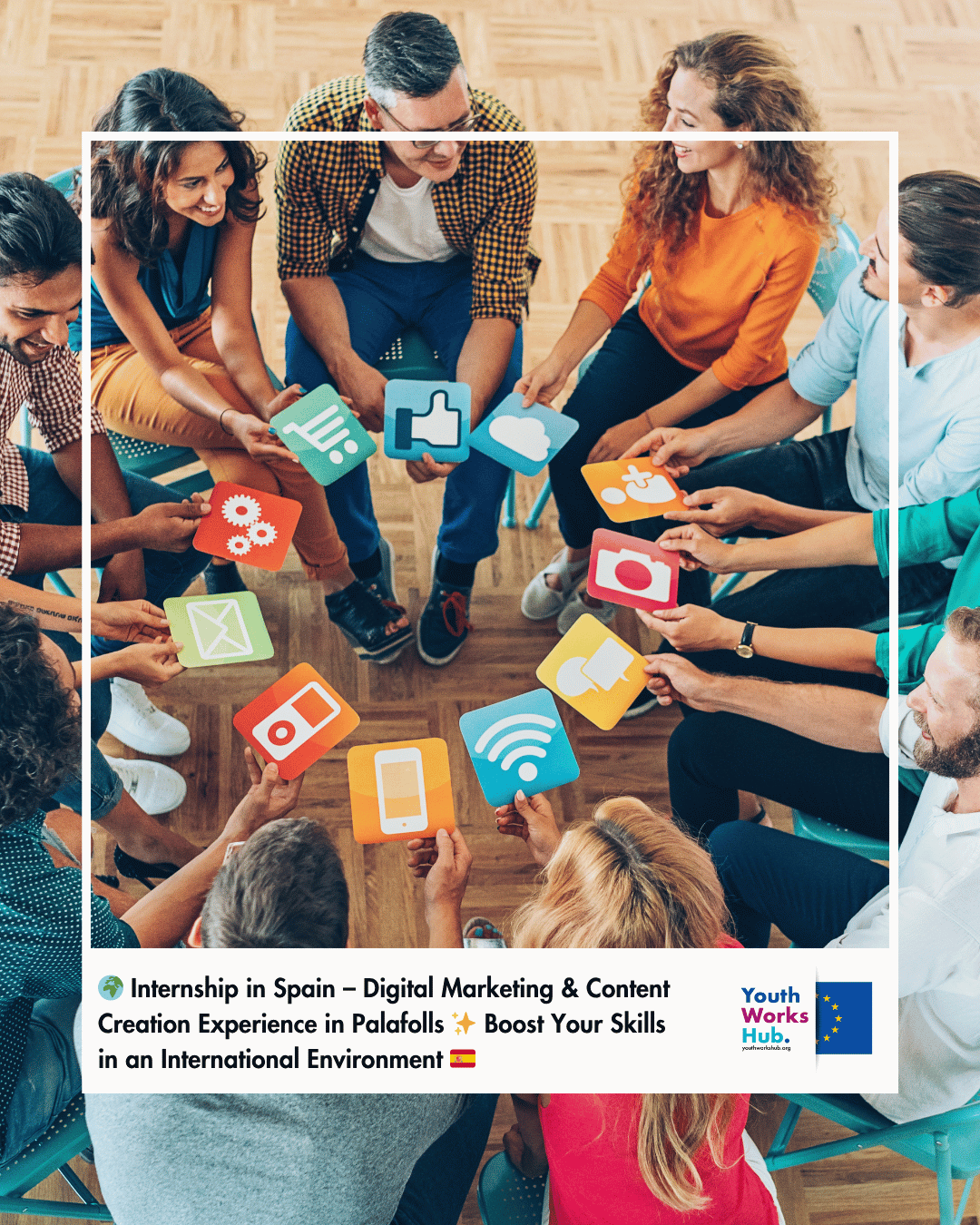 🌍 Internship in Spain – Digital Marketing & Content Creation Experience in Palafolls ✨ Boost Your Skills in an International Environment 🇪🇸