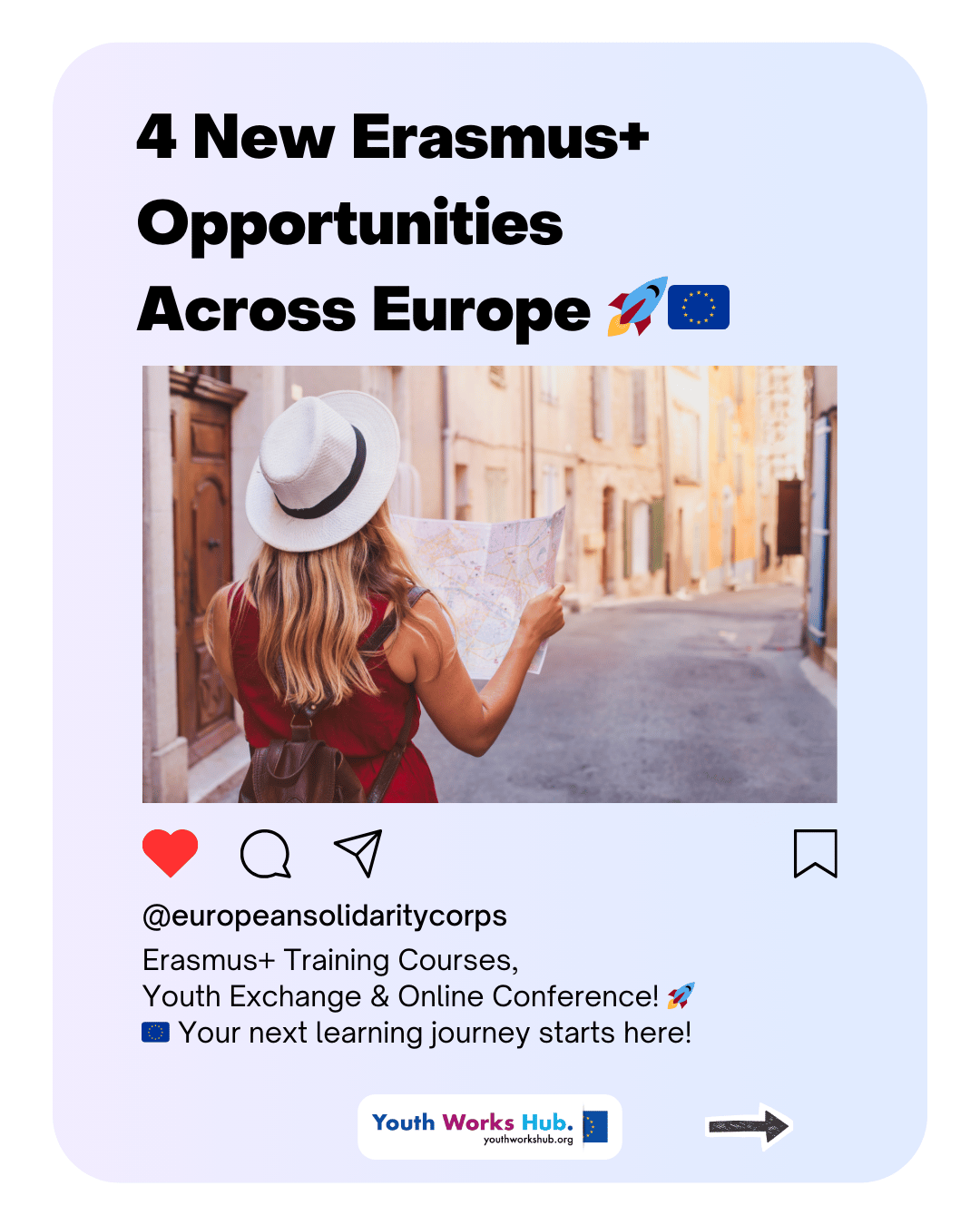 🌍✨ Erasmus+ Opportunities Across Europe – Training Courses, Online Conference & Youth Exchange ✨ Learn, Create & Connect Across France 🇫🇷 Hungary 🇭🇺 Italy 🇮🇹 Spain 🇪🇸