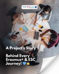 🌍 A Project’s Story – Behind Every Erasmus+ & ESC Journey! 💙✍️