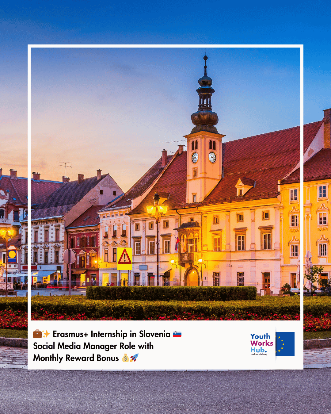💼✨ Erasmus+ Internship in Slovenia 🇸🇮 | Social Media Manager Role with Monthly Reward Bonus 💰🚀