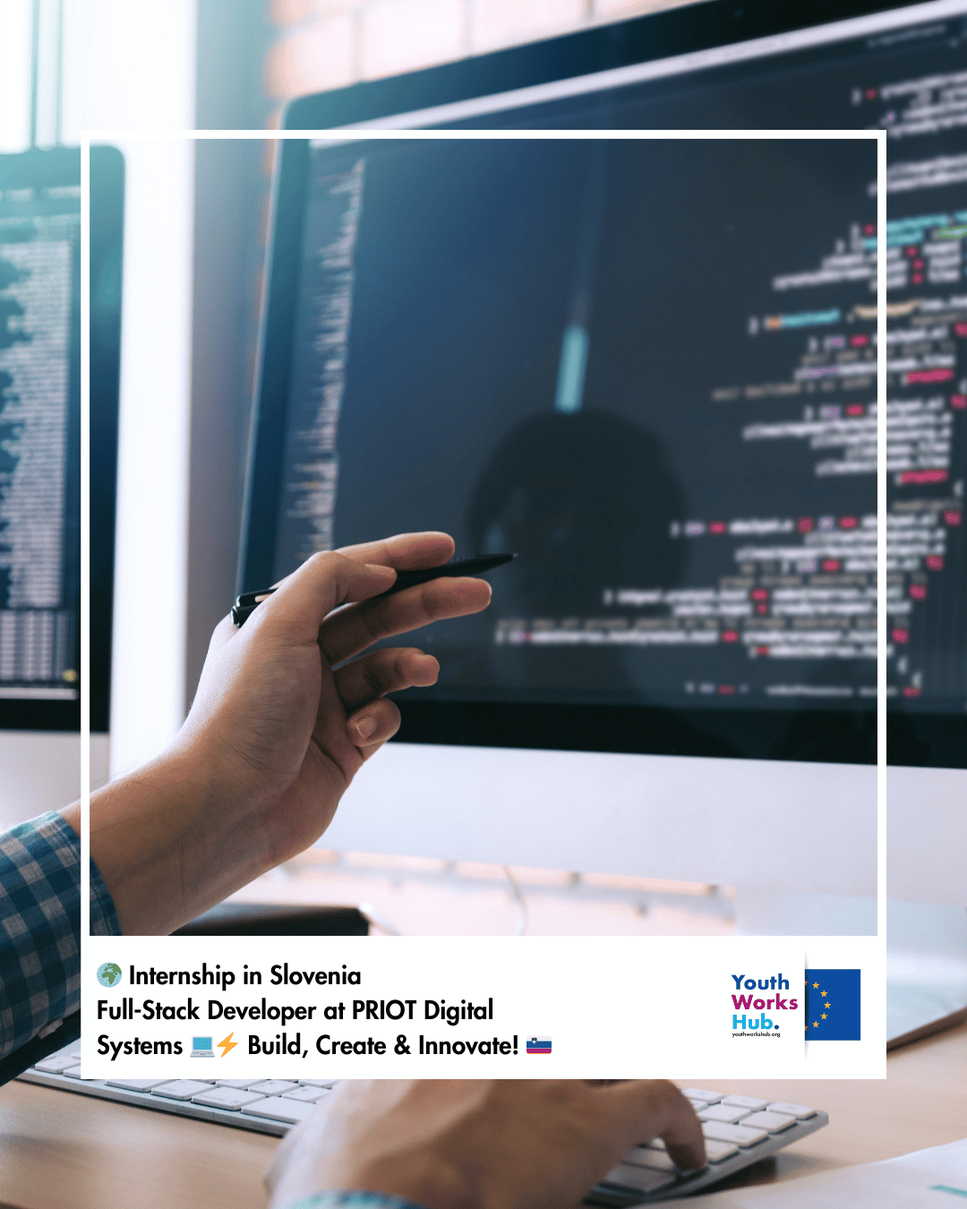 🌍 Internship in Slovenia – Full-Stack Developer at PRIOT Digital Systems 💻⚡️ Build, Create & Innovate! 🇸🇮