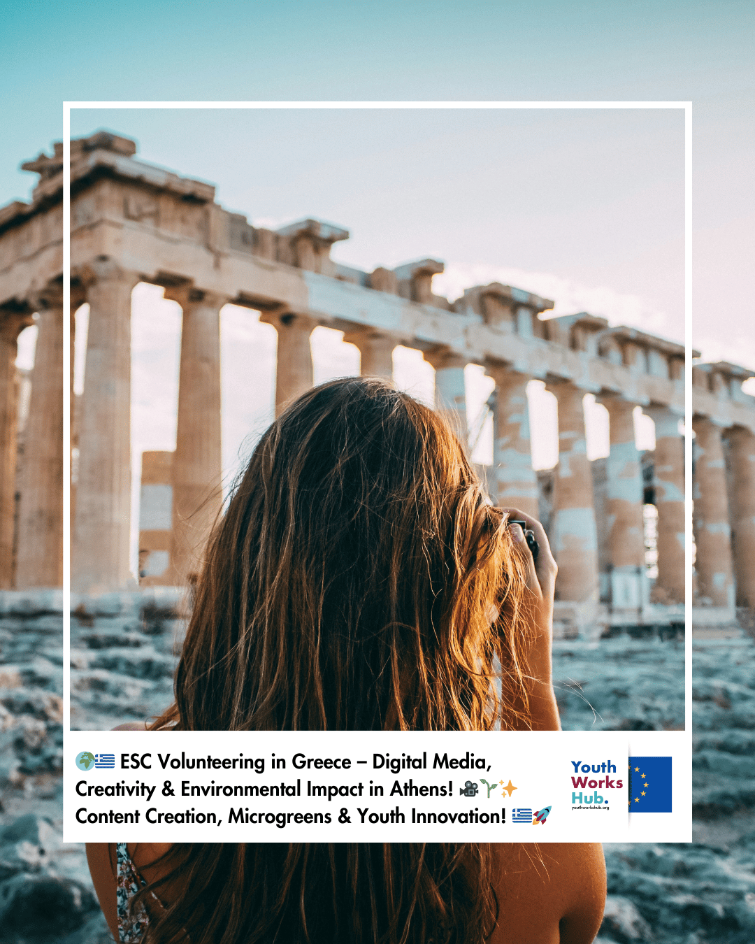🌍🇬🇷 ESC Volunteering in Greece – Digital Media, Creativity & Environmental Impact in Athens! 🎥🌱✨ Content Creation, Microgreens & Youth Innovation! 🇬🇷🚀