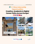 🌍✨ 5 New Internship Opportunities – Creative, Academic & Digital Career Paths Across Europe! 🇦🇹🇫🇷🇳🇱🇹🇷🇸🇮