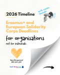 📅 Your 2026 EU Project Roadmap: Erasmus+ & European Solidarity Corps Deadlines for Organisations (Not for Individuals) 🇪🇺✨