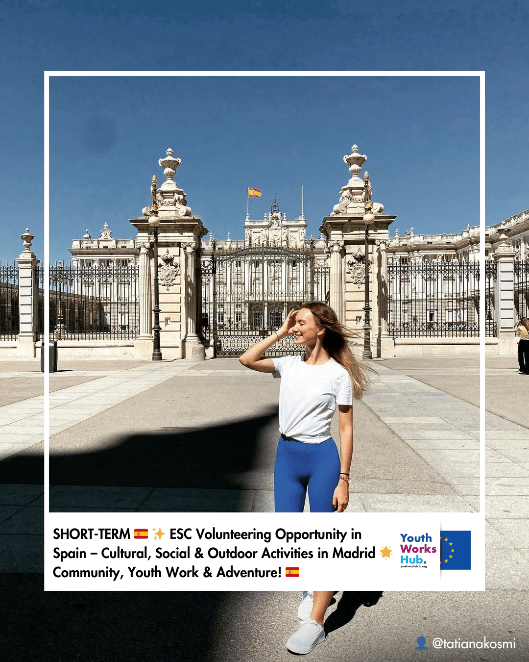 🇪🇸✨ ESC Volunteering Opportunity in Spain – Cultural, Social & Outdoor Activities in Madrid 🌟 Community, Youth Work & Adventure! 🇪🇸
