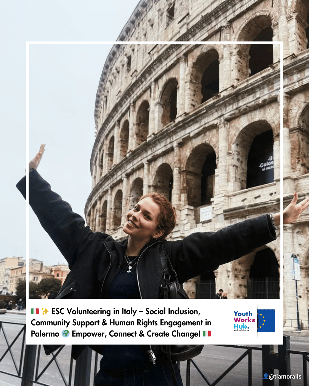 🇮🇹✨ ESC Volunteering in Italy – Social Inclusion, Community Support & Human Rights Engagement in Palermo 🌍 Empower, Connect & Create Change! 🇮🇹