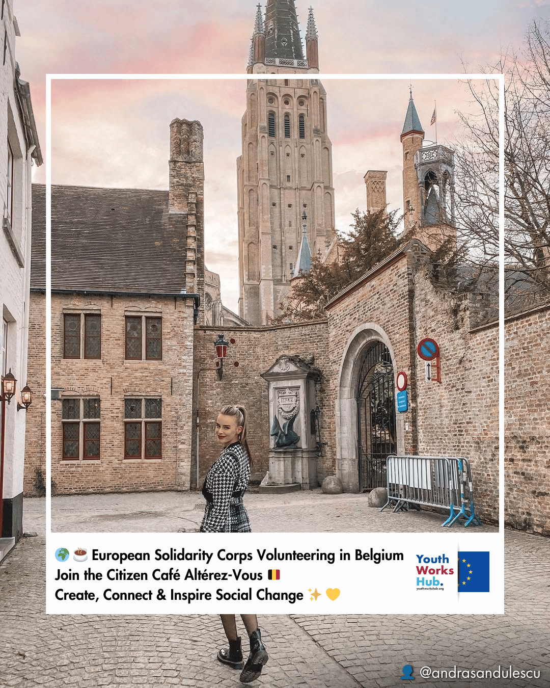 🌍☕ European Solidarity Corps Volunteering in Belgium – Join the Citizen Café Altérez-Vous 🇧🇪 | Create, Connect & Inspire Social Change ✨💛