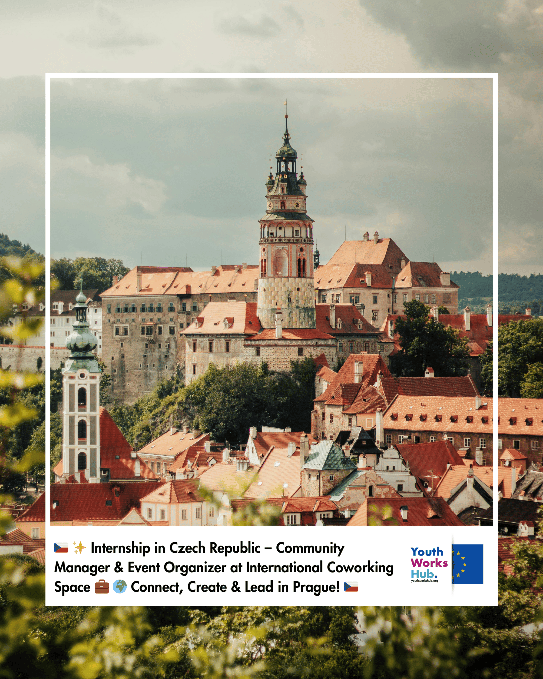 🇨🇿✨ Internship in Czech Republic – Community Manager & Event Organizer at International Coworking Space 💼🌍 Connect, Create & Lead in Prague! 🇨🇿