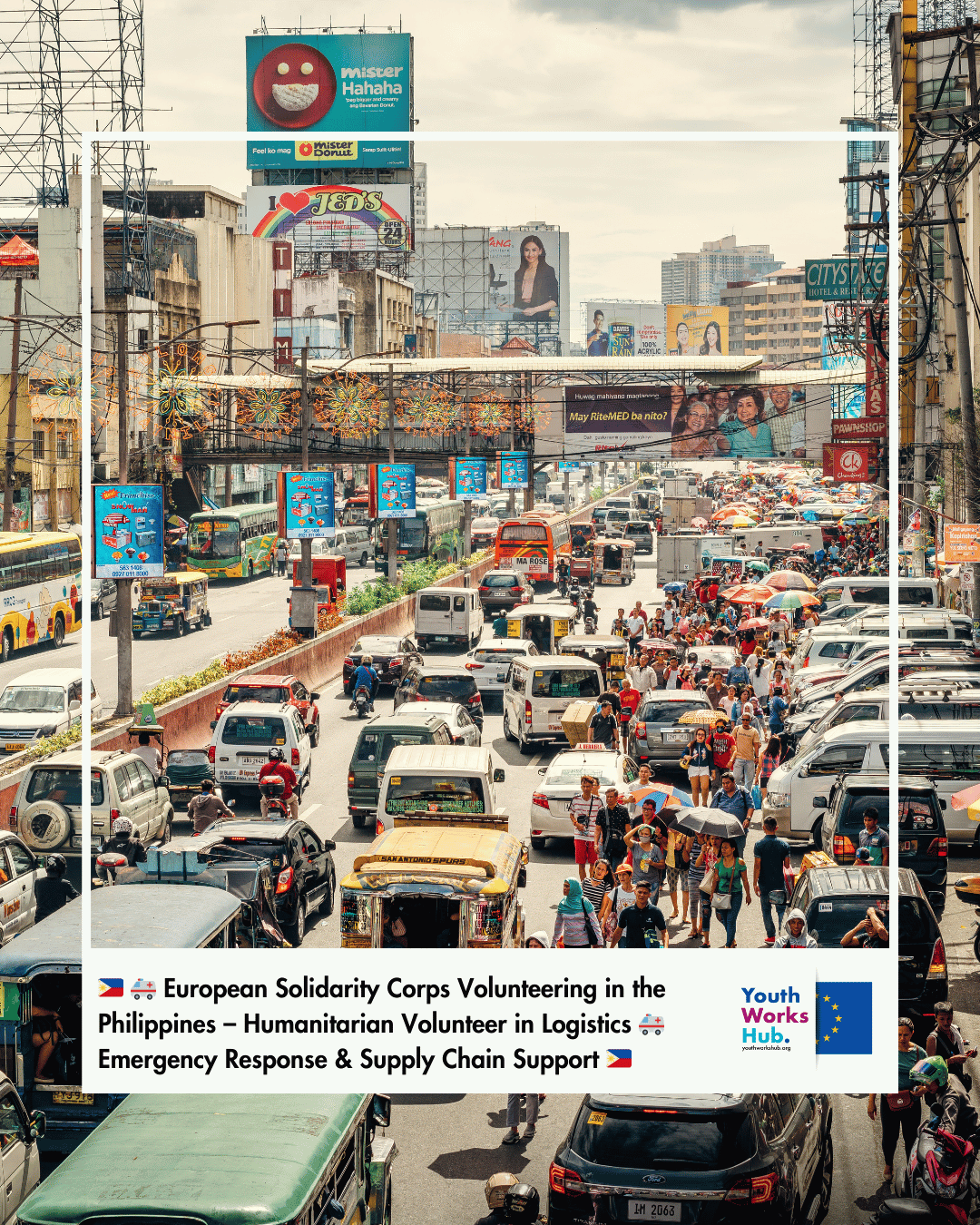 🇵🇭🚑 European Solidarity Corps Volunteering in the Philippines – Humanitarian Volunteer in Logistics with Acción contra el Hambre, Emergency Response & Supply Chain Support 🇵🇭