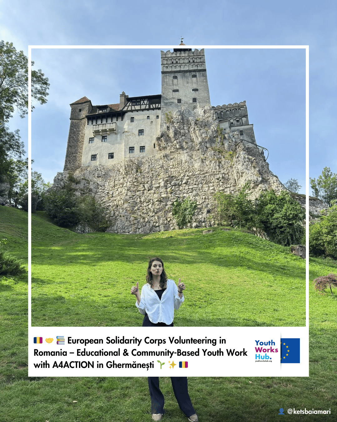 🇷🇴🤝📚 European Solidarity Corps Volunteering in Romania – Educational & Community-Based Youth Work with A4ACTION in Ghermănești 🌱✨ Building Local Impact Through Education, Creativity & Solidarity 🇷🇴