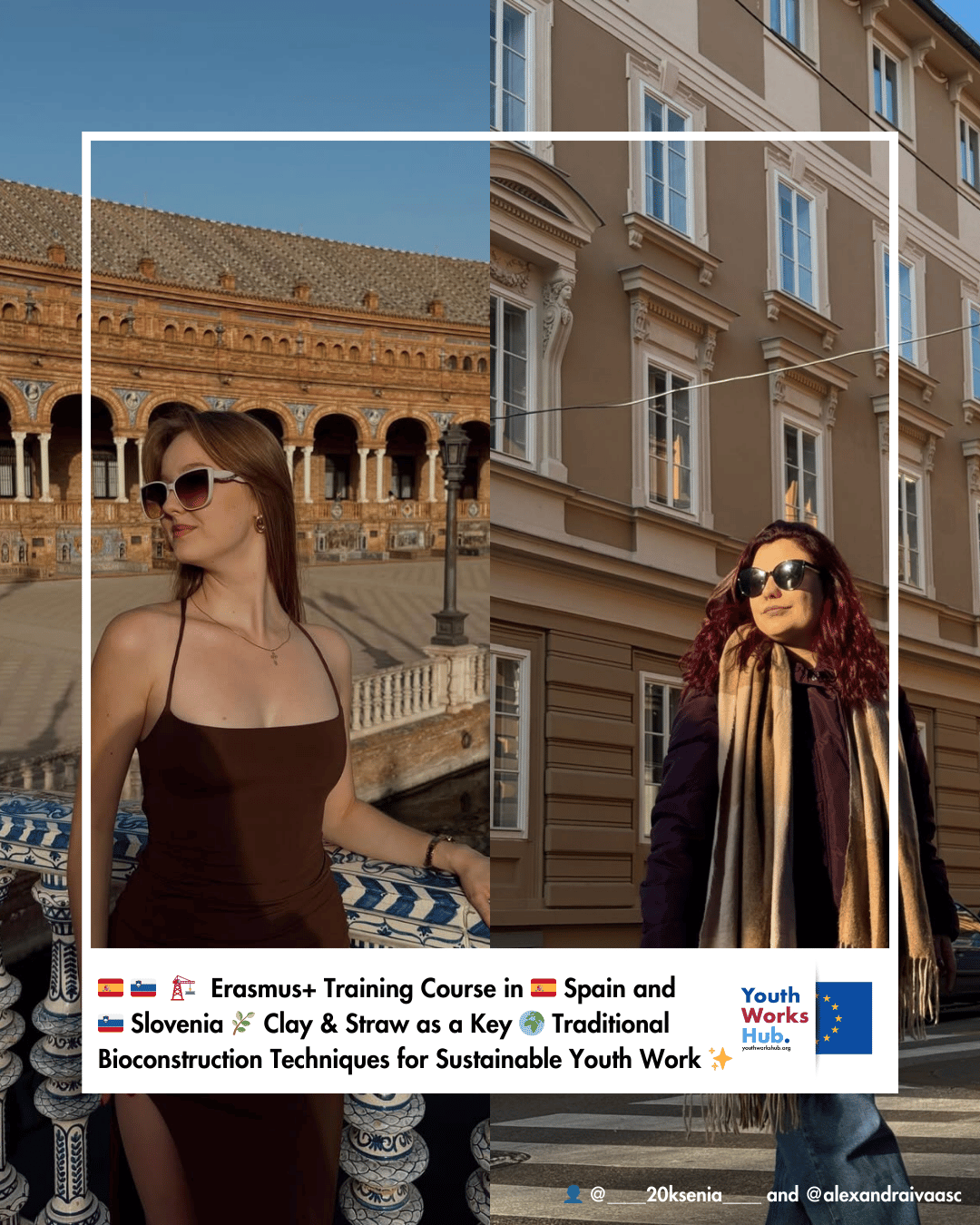 🇪🇸 🇸🇮🏗️Erasmus+ Training Course in 🇪🇸 Spain and 🇸🇮 Slovenia 🌿 Clay & Straw as a Key 🌍 Traditional Bioconstruction Techniques for Sustainable Youth Work ✨