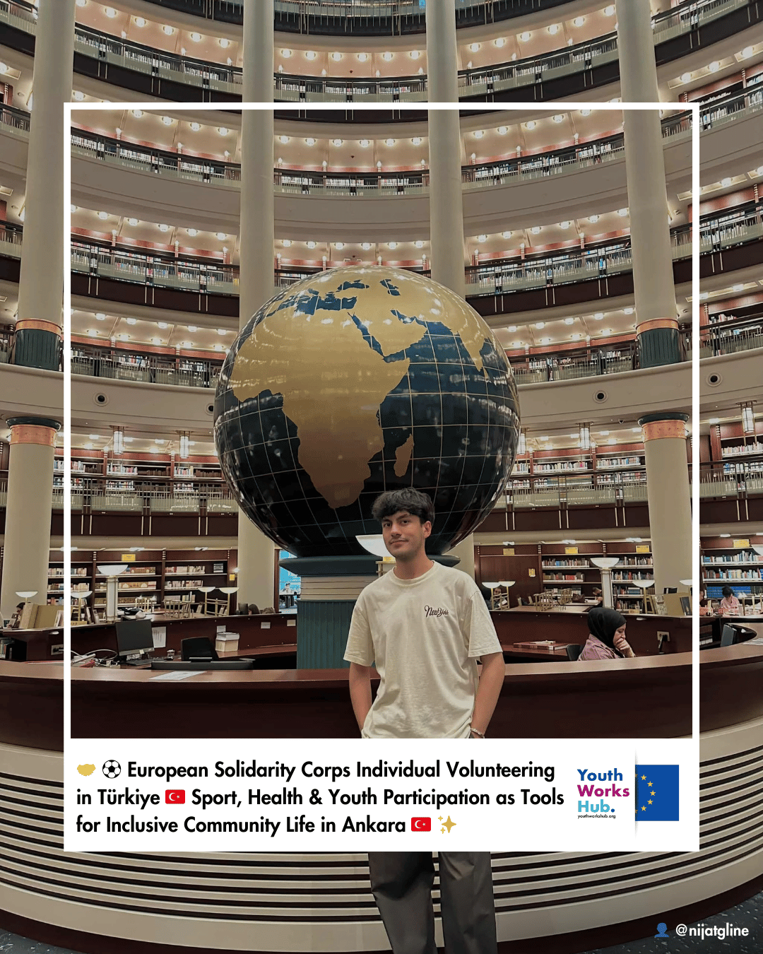 🇹🇷🤝⚽ European Solidarity Corps Individual Volunteering in Türkiye – Sport, Health & Youth Participation as Tools for Inclusive Community Life in Ankara 🇹🇷✨