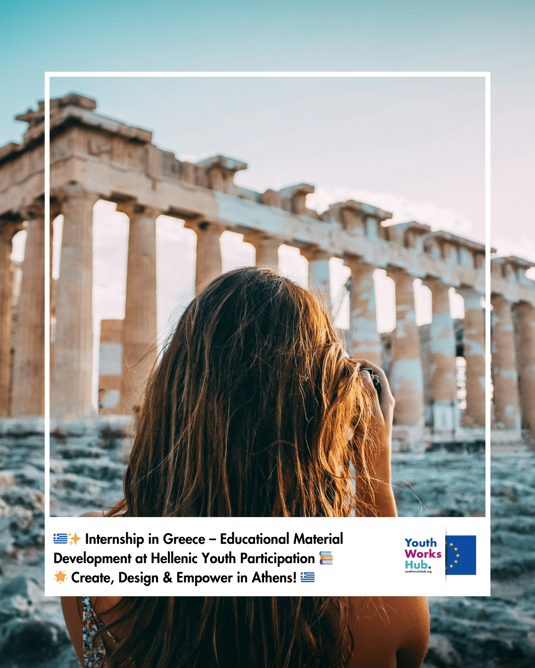 🇬🇷✨ Internship in Greece – Educational Material Development at Hellenic Youth Participation 📚🌟 Create, Design & Empower in Athens! 🇬🇷