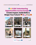 🇪🇺🔥 6 ESC Volunteering Opportunities Across Europe – Create Impact, Build Skills & Shape Your Future! 🌍✨ DON’T MISS THESE PROJECTS! 🇩🇪 🇭🇷 🇵🇱 🇮🇹 🇧🇬 🇪🇸