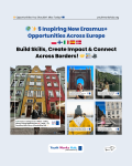 🌍✨ 5 Inspiring New Erasmus+ Opportunities Across Europe 🇵🇱🇫🇮🇮🇹🇪🇸🇩🇰 | Build Skills, Create Impact & Connect Across Borders! 🤝📚🎥
